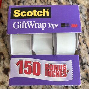 Scotch Tape - Giftwrap Tape - 3 pks of 3 = 9 rolls